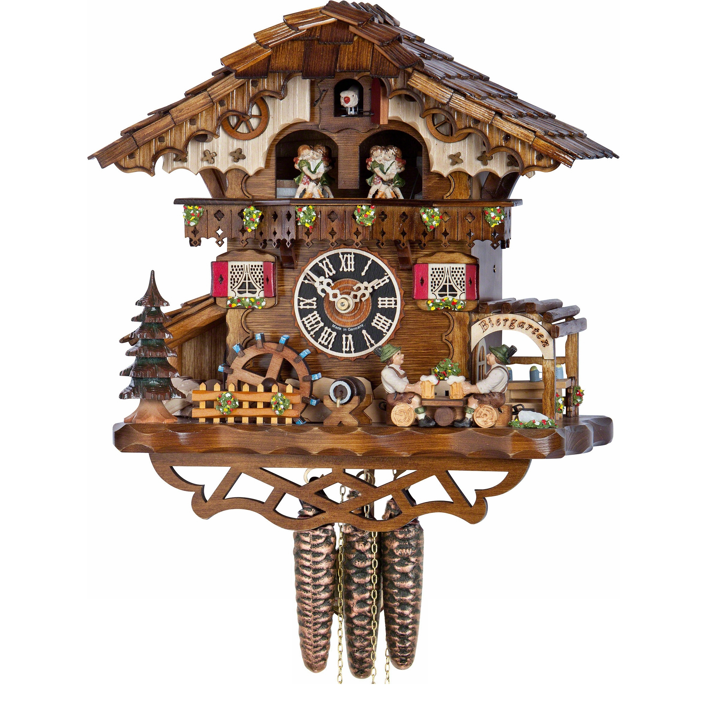 Orologio a Cucù Mulino Ballerini e Bevitori Birra
